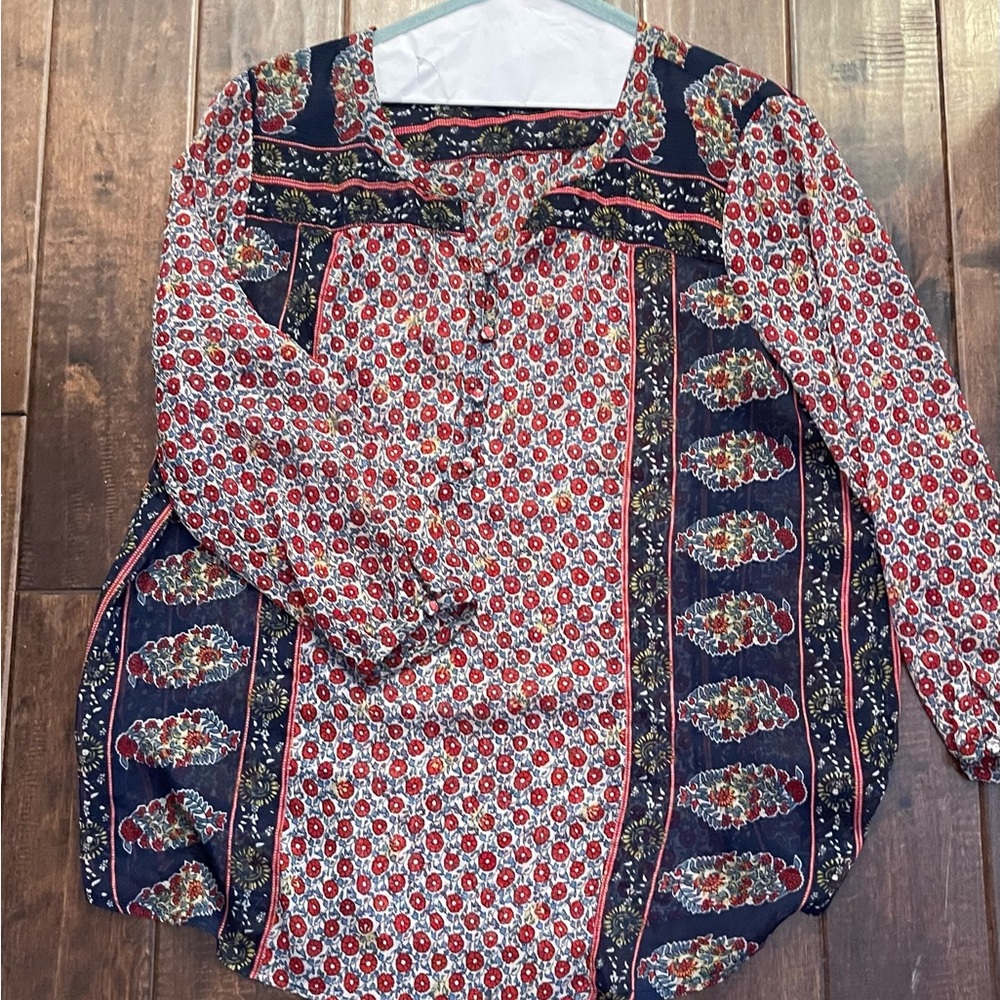 Ladies floral size XL Lucky brand top